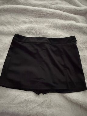 Urban Outfitters Black Silky Skort